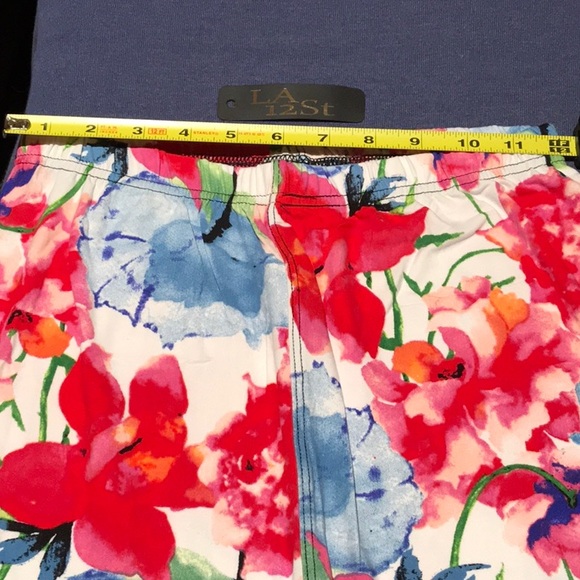One Size Leggings Floral Print - Picture 3 of 5